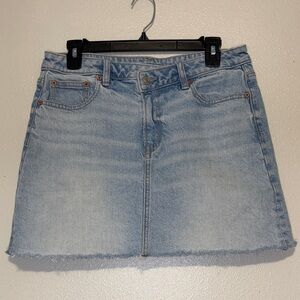 American Eagle Outfitters Light Blue Denim Perfect Mini Skirt